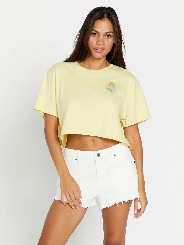 Hot Buy Just A Trim Short Sleeve Shirt - Faded Lemon
