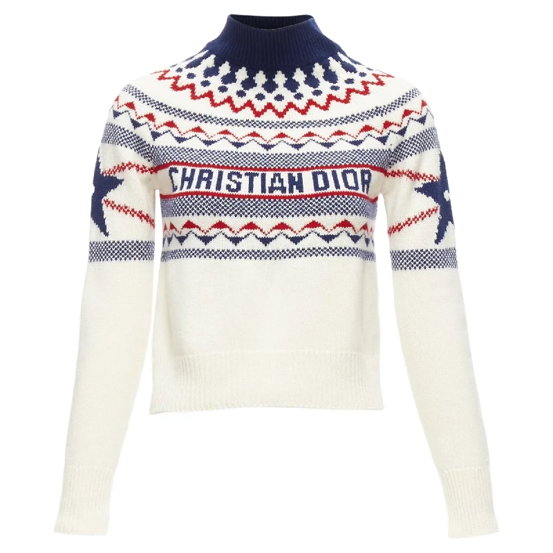 Weekend Deals That Thrill Christian Dior Dioralps cream wool cashmere fairisle sweater