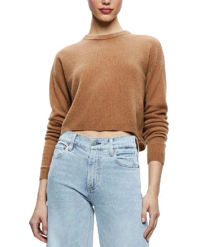 Don't Wait alice + olivia Sherrell Cashmere Pullover